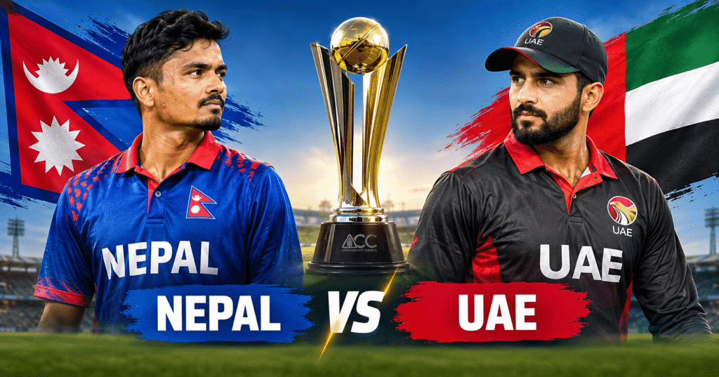 ACC Premier Cup final Nepal UAE