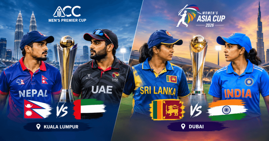 cricket schedule this weekend